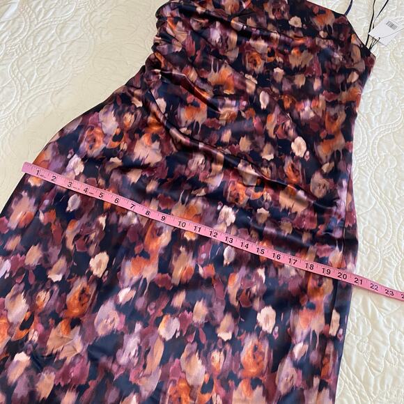 Jason Wu Floral Watercolor Midi Dress Womens Size Medium Open Back NWT wedding - Picture 5 of 11